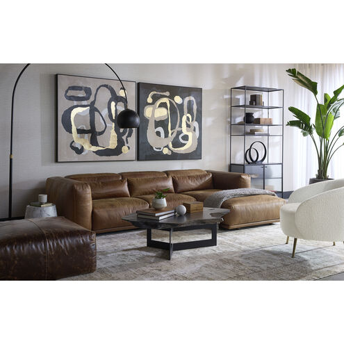 Parsons Clear / Matte Black Bookcase